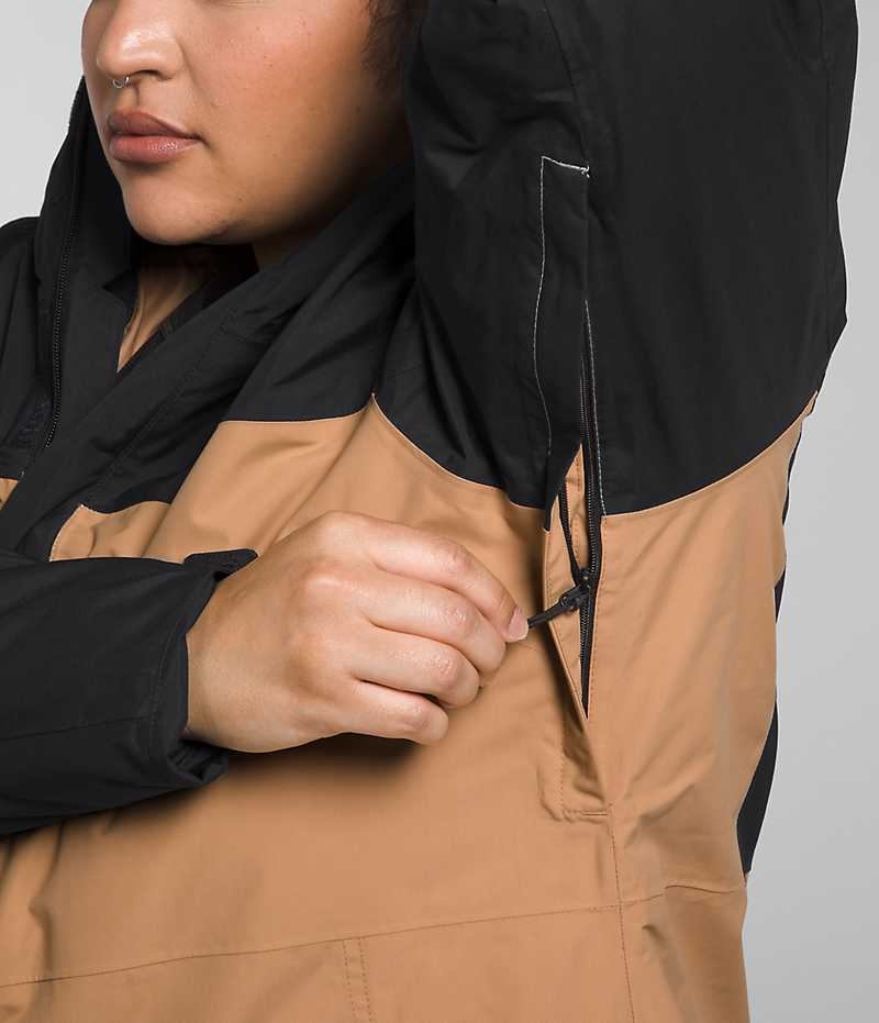 Vestes Isolées The North Face Plus Freedom Femme Kaki Noir | FR RGKJZ
