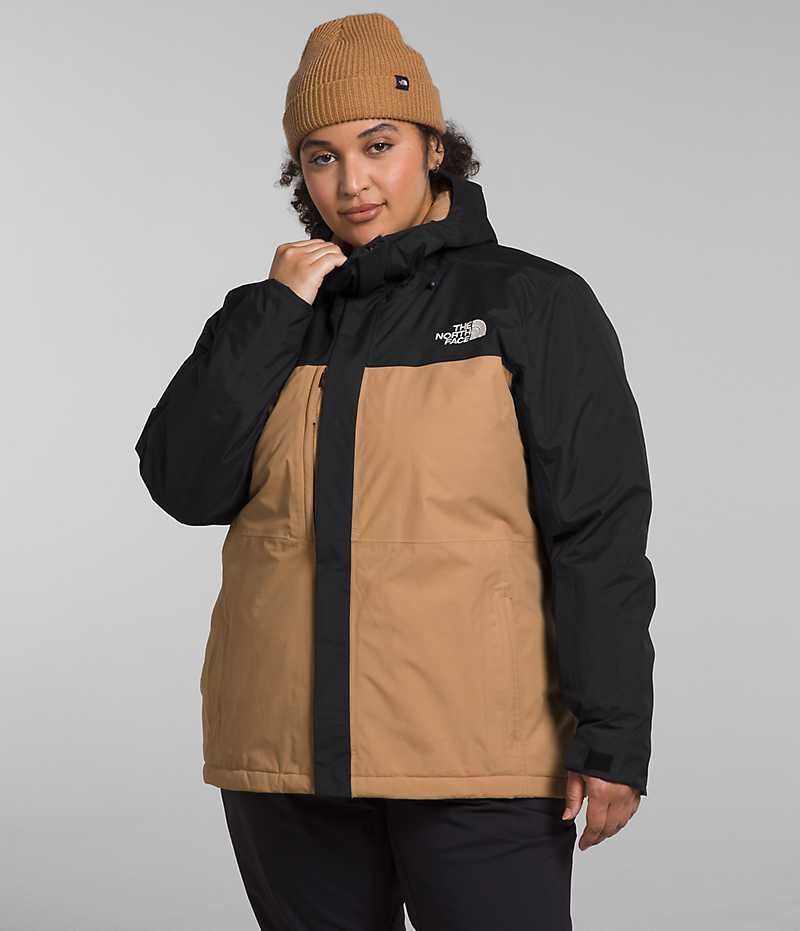Vestes Isolées The North Face Plus Freedom Femme Kaki Noir | FR RGKJZ