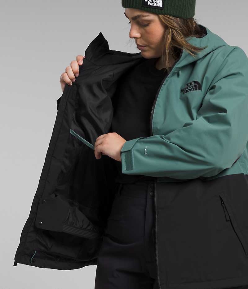 Vestes Isolées The North Face Plus Freedom Stretch Femme Vert Noir | FRANCE ORUDB