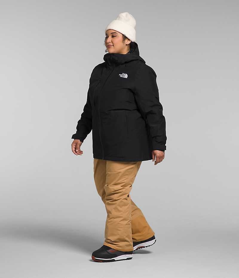 Vestes Isolées The North Face Plus ThermoBall™ Eco Snow Triclimate® Femme Noir | PARIS VRUDO