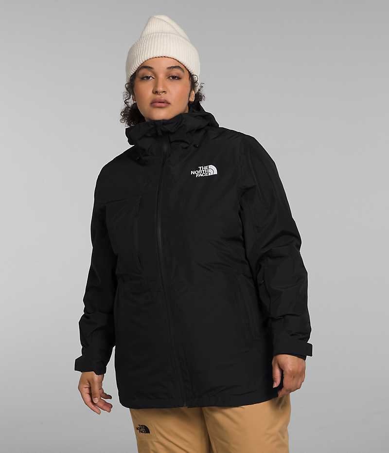 Vestes Isolées The North Face Plus ThermoBall™ Eco Snow Triclimate® Femme Noir | PARIS VRUDO