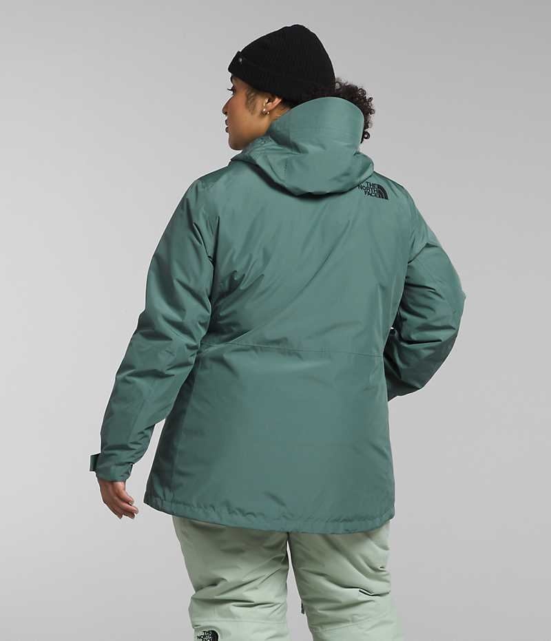 Vestes Isolées The North Face Plus ThermoBall™ Eco Snow Triclimate® Femme Vert | PARIS CWYRH