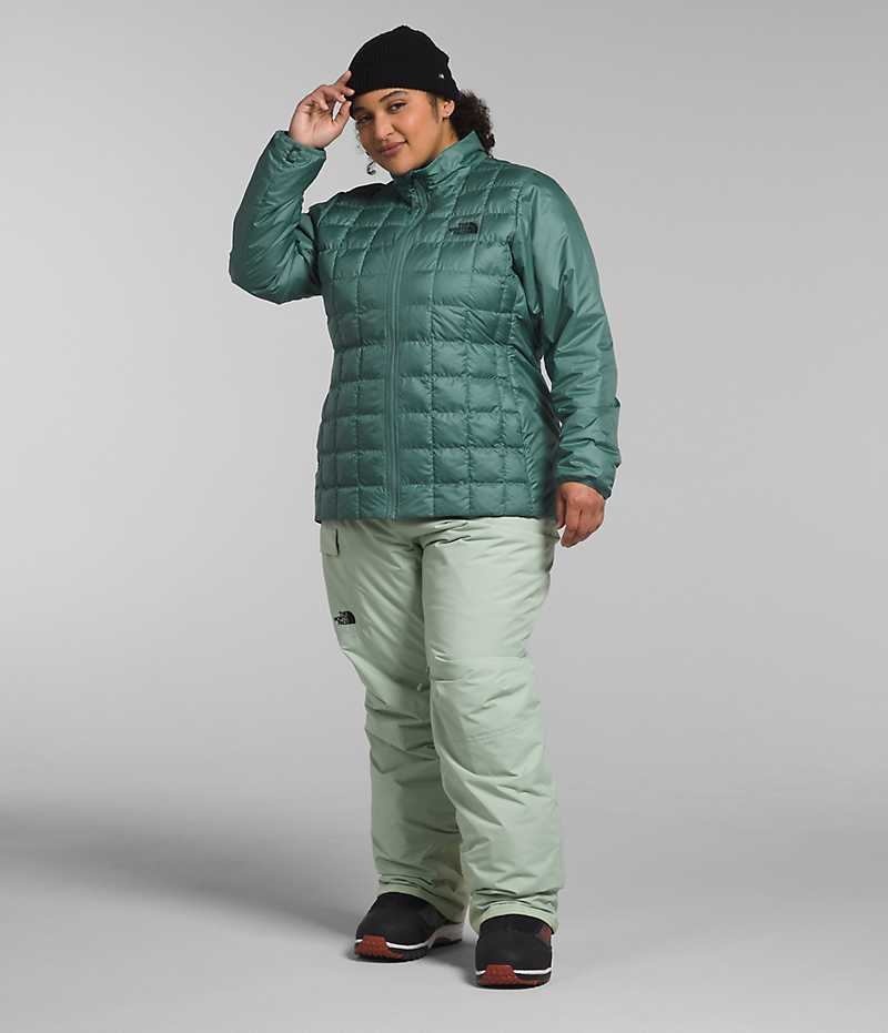 Vestes Isolées The North Face Plus ThermoBall™ Eco Snow Triclimate® Femme Vert | PARIS CWYRH