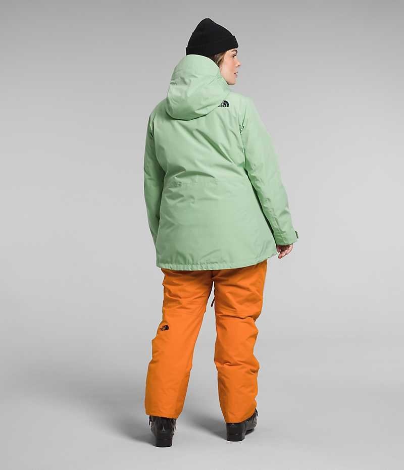Vestes Isolées The North Face Plus ThermoBall™ Eco Snow Triclimate® Femme Menthe | FR QWHPI