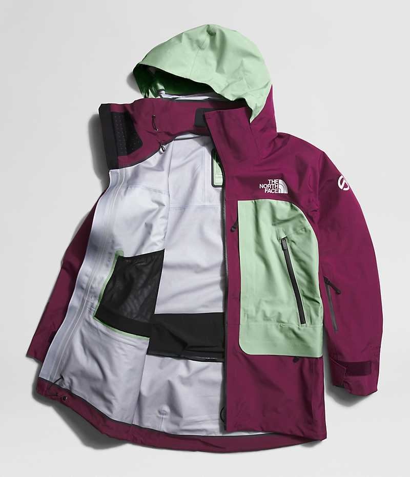 Vestes Isolées The North Face Summit Series Verbier GTX Femme Fushia Menthe | FR WSLHN