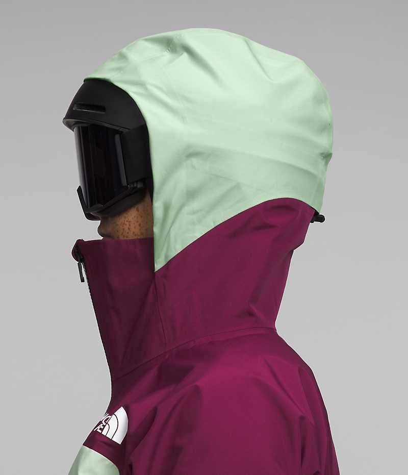 Vestes Isolées The North Face Summit Series Verbier GTX Femme Fushia Menthe | FR WSLHN