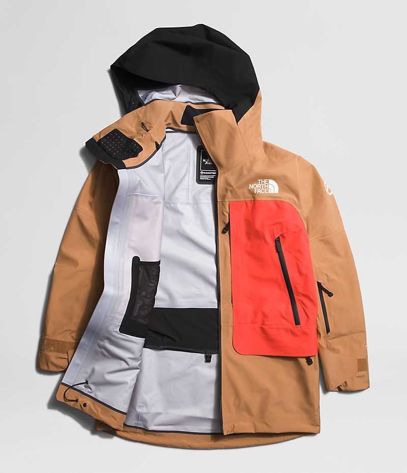 Vestes Isolées The North Face Summit Series Verbier GTX Femme Marron Orange | FR AQFIZ