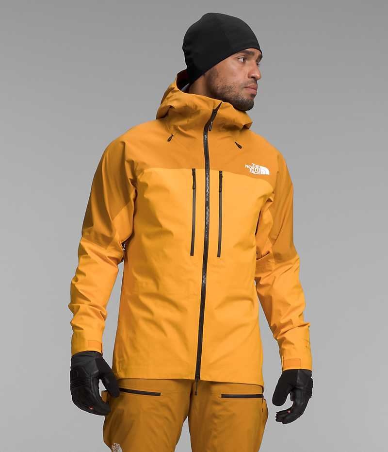 Vestes Isolées The North Face Summit Series Pumori GTX Pro Homme Doré Jaune | FR IDZRP