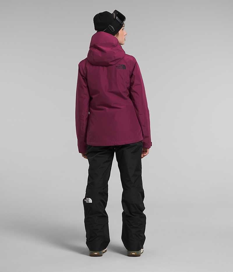 Vestes Isolées The North Face ThermoBall™ Eco Snow Triclimate® Femme Fushia | PARIS NCAHV