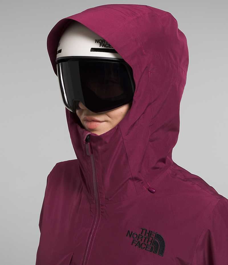 Vestes Isolées The North Face ThermoBall™ Eco Snow Triclimate® Femme Fushia | PARIS NCAHV