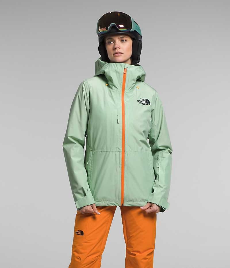 Vestes Isolées The North Face ThermoBall™ Eco Snow Triclimate® Femme Menthe | PARIS YBDNZ