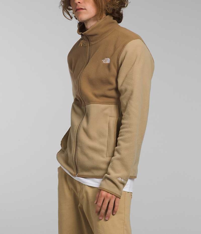 Vestes Polaires The North Face Alpine Polartec® 100 Homme Kaki Marron | PARIS LFAID