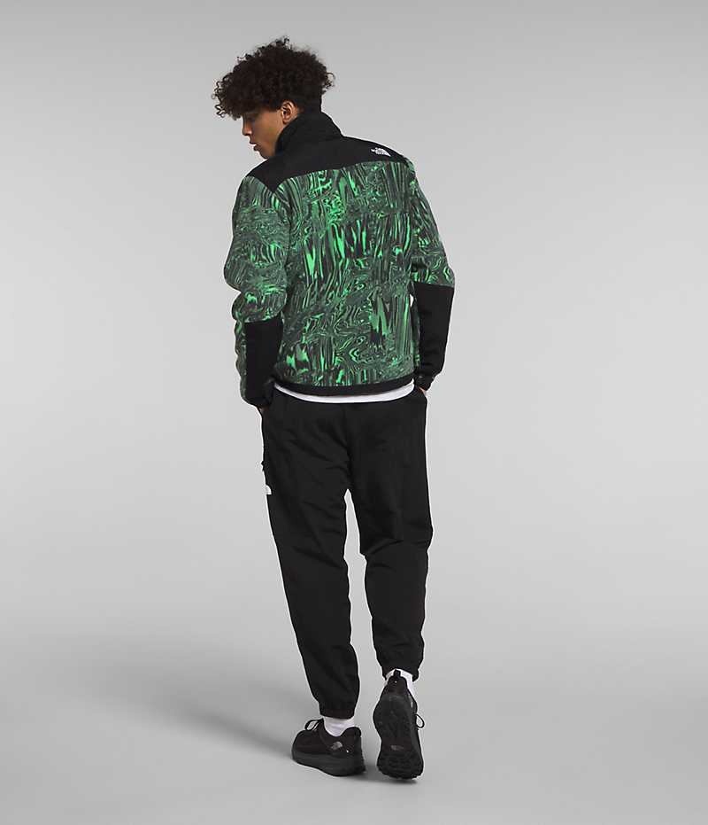 Vestes Polaires The North Face Denali Homme Vert Noir | PARIS QBUWK