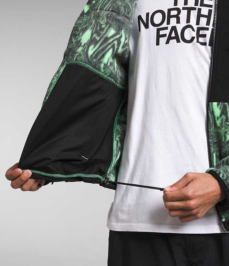 Vestes Polaires The North Face Denali Homme Vert Noir | PARIS QBUWK