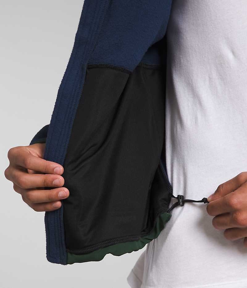 Vestes Polaires The North Face Denali Homme Bleu Marine Vert | FRANCE XRNOW