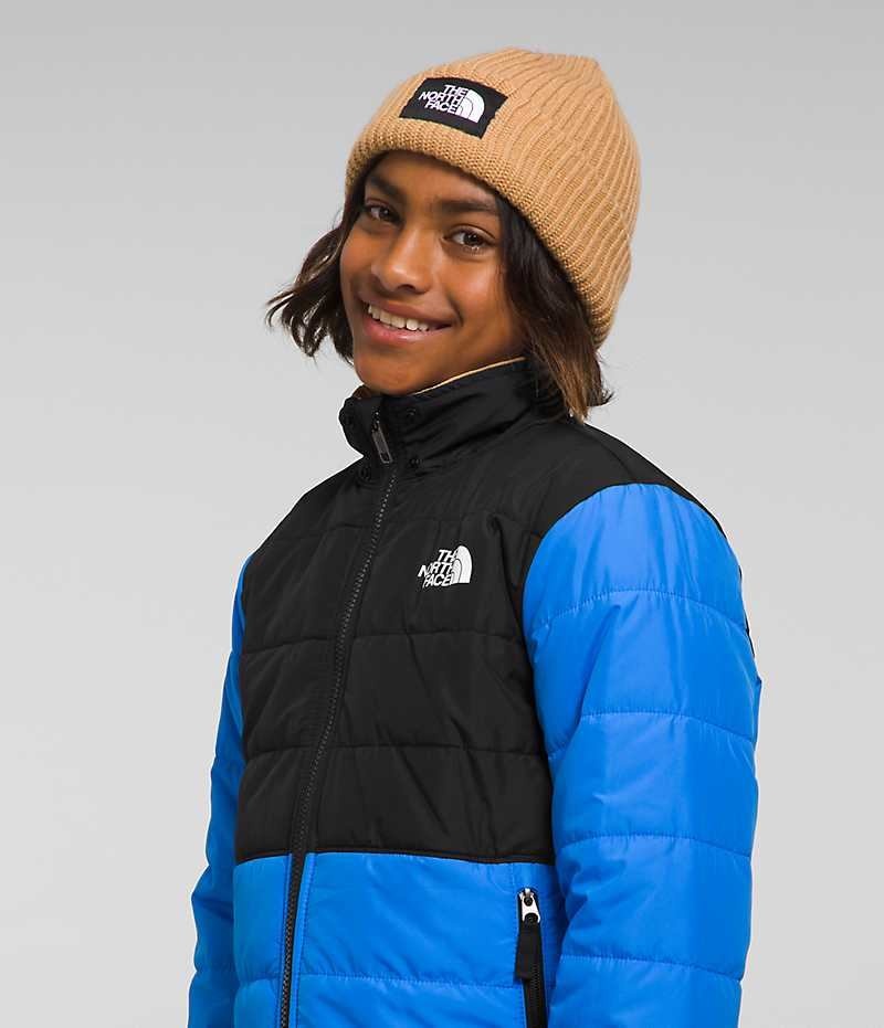 Vestes Polaires The North Face Reversible Mt Chimbo Full-Zip Encapuchonné Garcon Bleu | FRANCE ECSOP