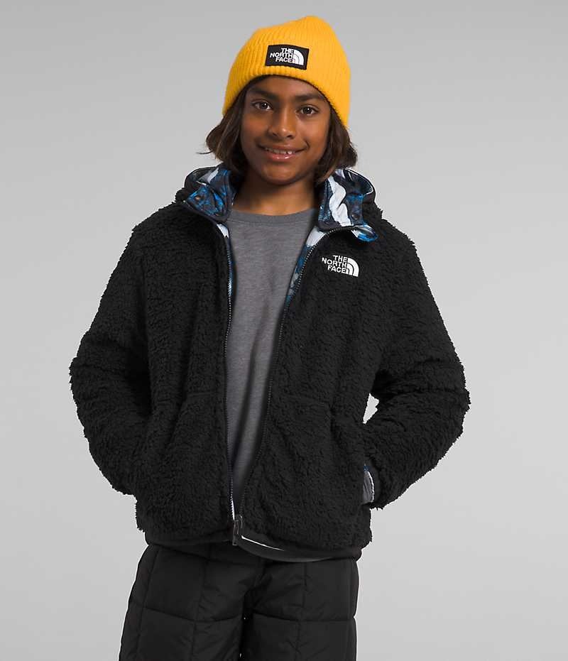Vestes Polaires The North Face Reversible Mt Chimbo Full-Zip Encapuchonné Garcon Bleu | PARIS SXZEB