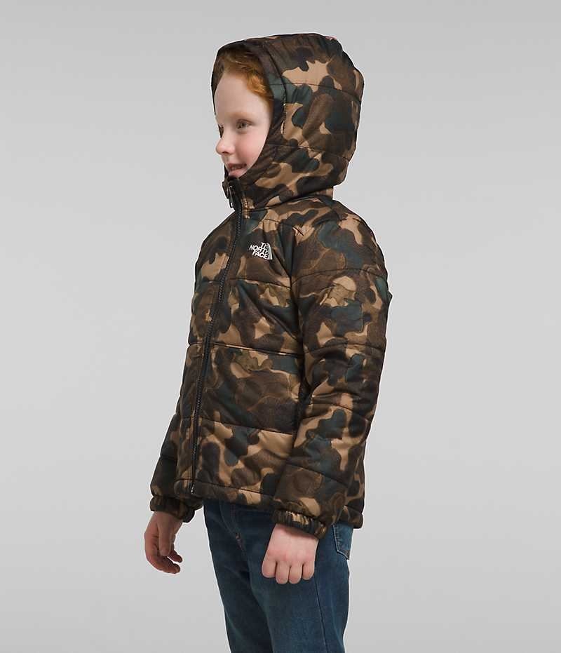 Vestes Polaires The North Face Reversible Mt Chimbo Full-Zip Encapuchonné Garcon Camouflage | FRANCE GUEYB