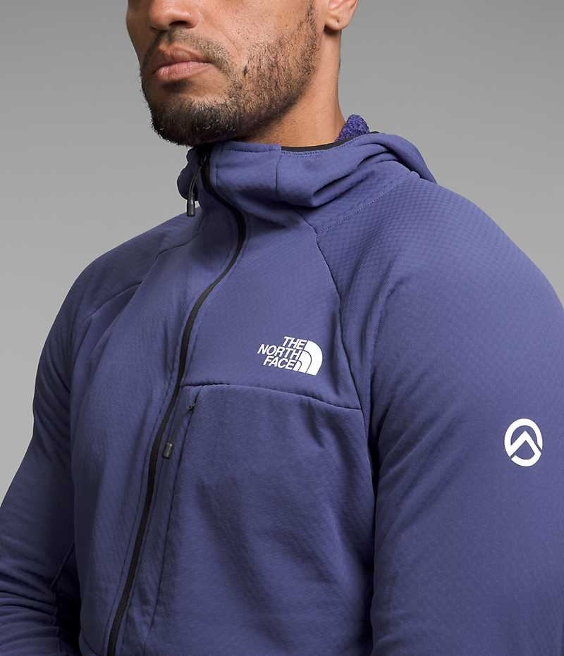 Vestes Polaires The North Face Summit Series FUTUREFLEECE™ Full-Zip Hoodie Homme Bleu | FRANCE ISXGL