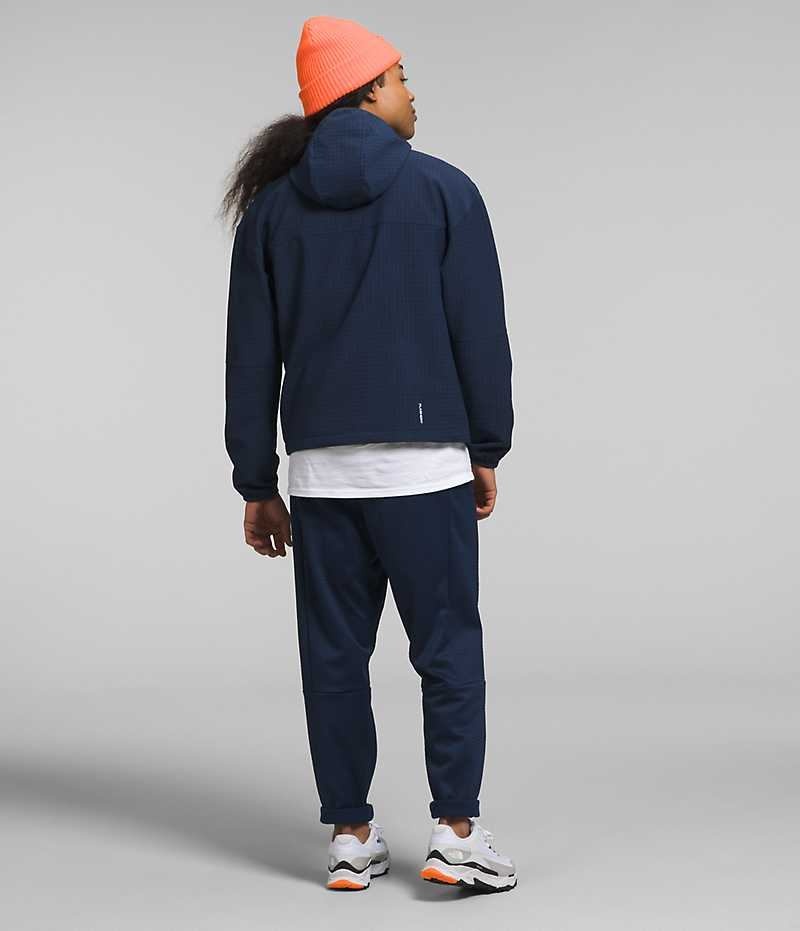 Vestes Polaires The North Face Tekware™ Grid Hoodie Homme Bleu Marine | FRANCE JNPIT