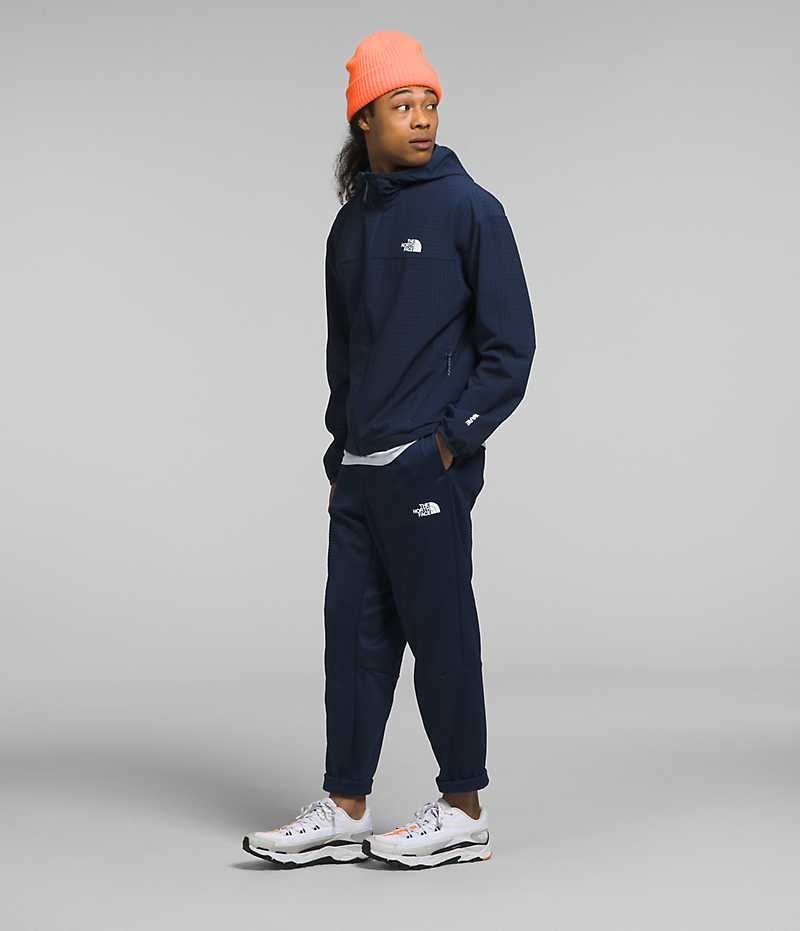 Vestes Polaires The North Face Tekware™ Grid Hoodie Homme Bleu Marine | FRANCE JNPIT
