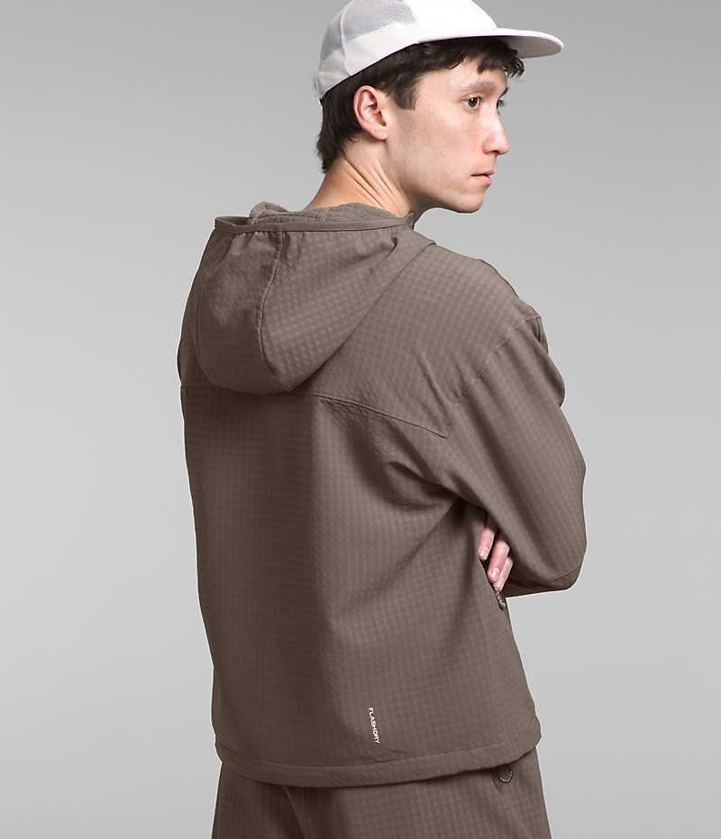 Vestes Polaires The North Face Tekware™ Grid Hoodie Homme Marron | FR IXSLP